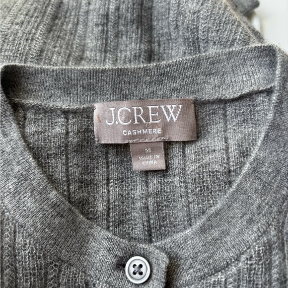 J. Crew Charcoal Button-Up Cardigan - Picture 3 of 3